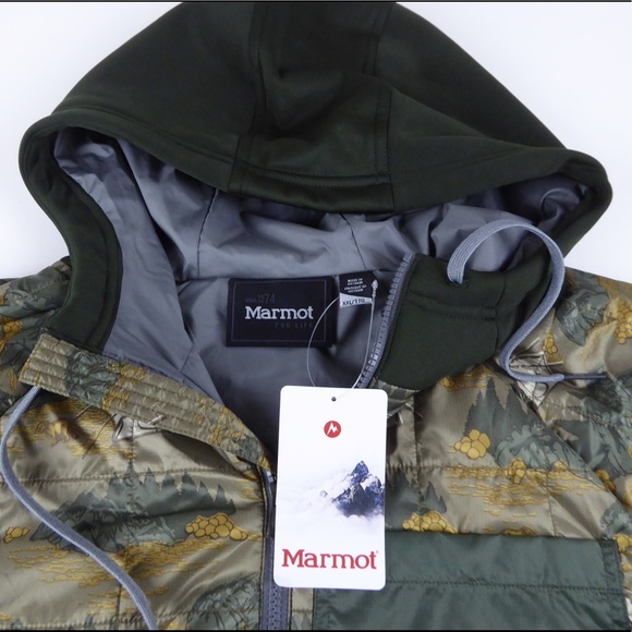 Marmot Martis Peak Hoodie Camping Camo NWT Hoody - Picture 2 of 13